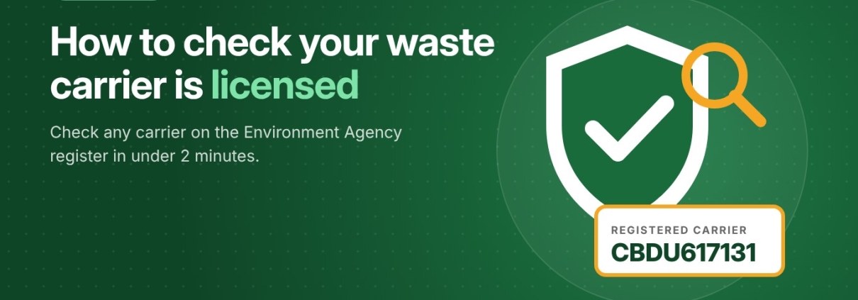 How to check your waste carrier is licensed