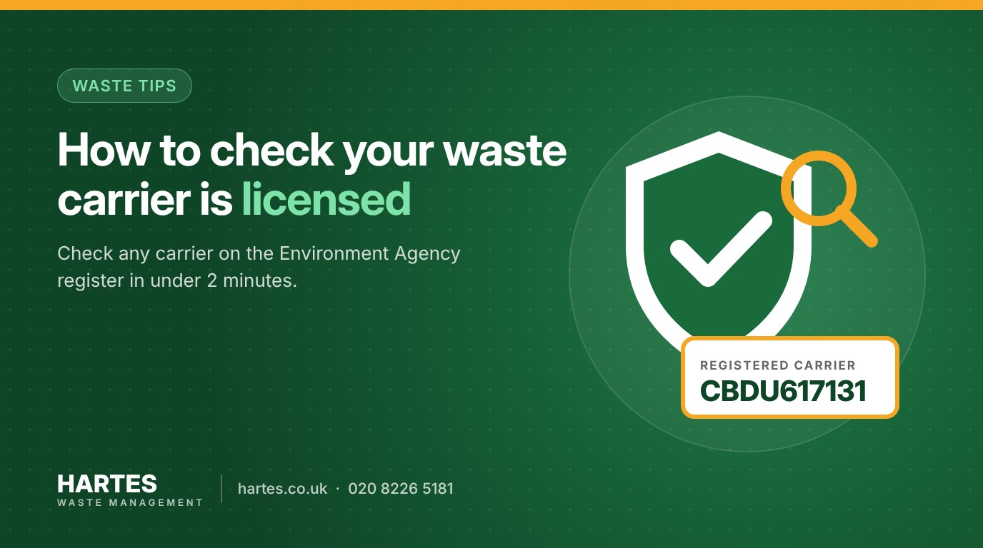How to check your waste carrier is licensed